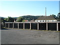 Garages at the end of Brooksbury