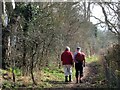 Hikers making for Northfield Grange, near Tring