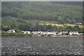 The hamlet of Lochend on the shore of Loch Ness
