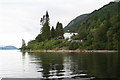 Youth Hostel at Alltsigh viewed from Loch Ness