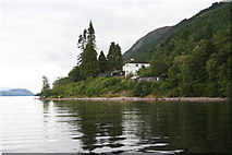 NH4519 : Youth Hostel at Alltsigh viewed from Loch Ness by Des Colhoun