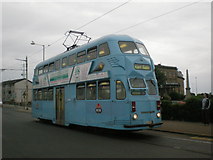 SD3348 : Blackpool Tram 719 reaches Fleetwood Ferry terminus by JOHN PARKIN