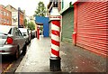 Lamppost cum barber