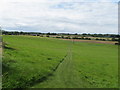 Well marked footpath near Ridlington Farm