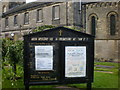 The Church of St Bartholomew, Meltham, Notice board