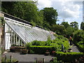 NY9070 : Chesters Walled Garden - greenhouse and main herb bed by Mike Quinn