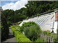 NY9070 : Chesters Walled Garden - greenhouse and main herb bed (2) by Mike Quinn