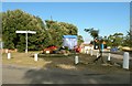 Floral display by Brightlingsea church