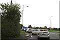 Junction of the B5212 with the A57 at Hollinfare