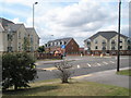 Looking across Hamble Lane towards Ensign Way