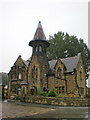 Lodge at the entrance to Stoney Royd Cemetery