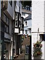 Narrow, stepped street, Fowey