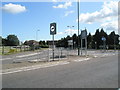 Roundabout at the eastern end of Hound Road