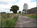 Passing farm buildings near Brinsley Gin