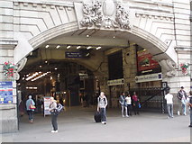 TQ2879 : Entrance to London Victoria Station by Paul Gillett