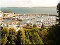 SX9163 : Torquay: view over the marina from Warren Road by Chris Downer