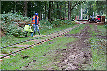 SU2705 : Warwickslade Cutting: laying the railway by Peter Facey