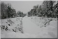 Old railway line converted to footpath - not really