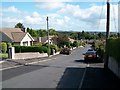 Sunningdale  Drive, the view downhill along the northern limb