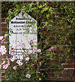 TM3268 : Primitive Methodist Chapel sign by Geographer