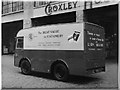 Old photo of an electricar outside Croxley House in Wharfdale Road