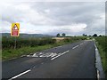 Sharp bend approaching on Crosshill Road