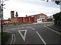 Ripley - Cemetery Lane view of Fire Station