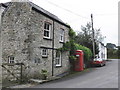 Telephone box, outside Windsor Cottage, North Brentor