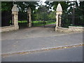 Gated entrance off Station Road