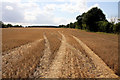TL9255 : Stubble field near Colchester Green by Bob Jones
