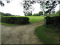 Gates at entrance to High Buildings Farm