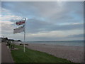 Budleigh Salterton : England Flag, Marine Parade & Pebble Beach