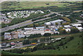 Industrial estate at the foot of Conwy Mountain