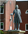 Statue of James Brindley, Etruria Junction, Stoke-on-Trent