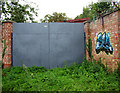 Unused gates off dirt road, northern Bury St. Edmunds