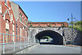 Bridge and red brick, Subway Road - Barry