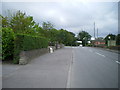 Cheddleton milepost in its setting