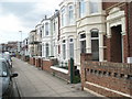 Scaffolding on a house in Hewett Road