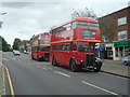 Two buses at Chigwell