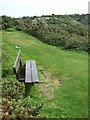 Bench atop West Cliff, nr Southgate