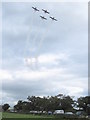 The Yakovlevs display team over Cop House Farm