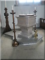 The font at St James, Milton