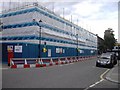 TQ2677 : Chelsea Academy under construction at the corner of Burnaby Street and Upcerne Road by PAUL FARMER