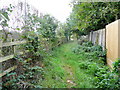 Footpath by the school in Sedgeberrow