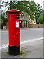 SE4381 : GR Pillar Box, Sowerby by David Rogers