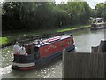 Narrowboat ?Musetta? approaching the Marsworth Junction  of the Grand Union Canal