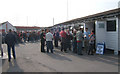 Outside the club bar, Plough End, Stonebridge Road, Ebbsfleet United Football Club