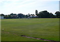 End of an over at Neston Cricket Ground