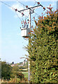 Roadside transformer south of Napton