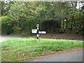 Parham: Old WSCC signpost